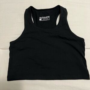 Alphalete Women's Black Crop Tank Top